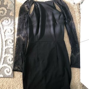 Black bodycon mini dress